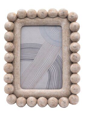 4X6 Artisan Sandstone Beaded Tabletop Picture Frame